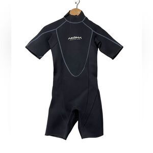 Akona Wet Suit Neoprene Black Shorts